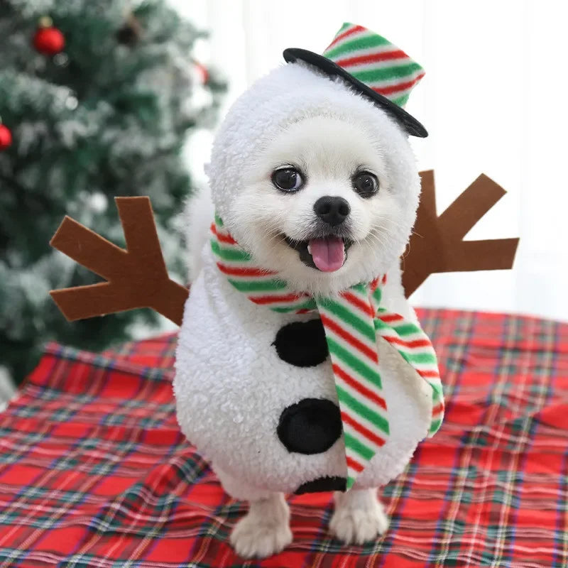 Funny Snowman Dog Costume