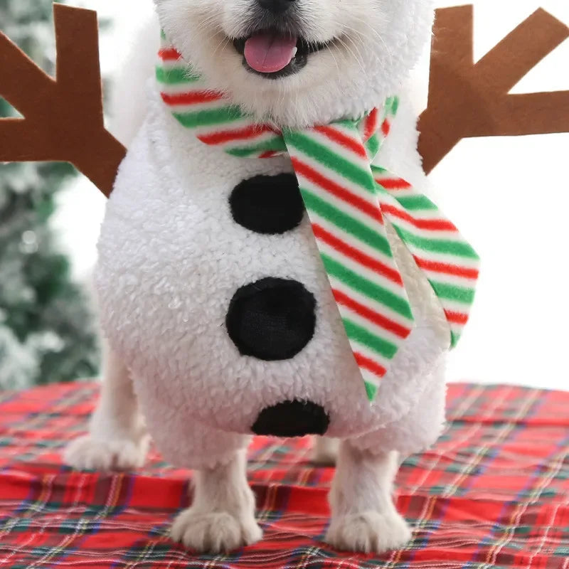 Funny Snowman Dog Costume