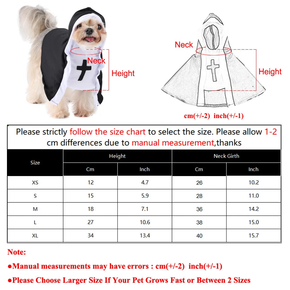 Nun Dog Costume - The Holy Pup