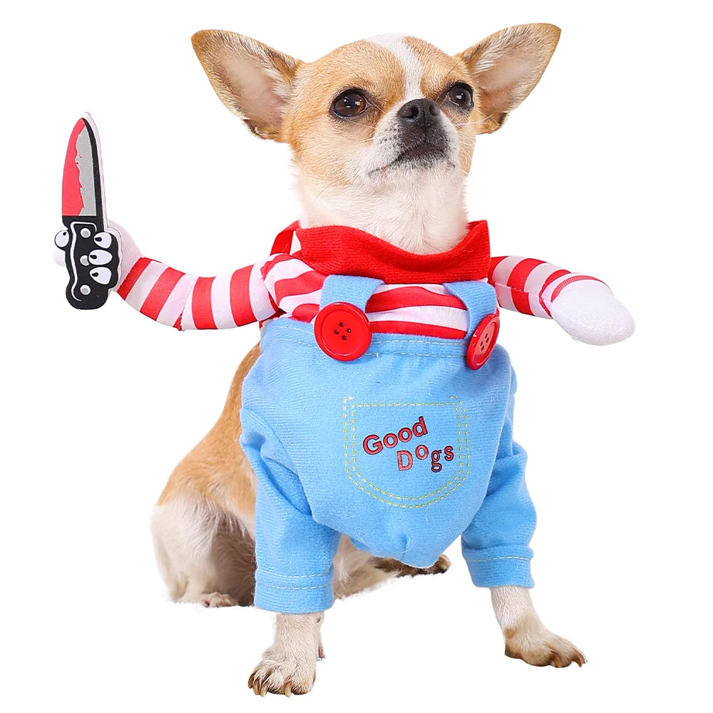 Chucky-Inspired Pup Costume