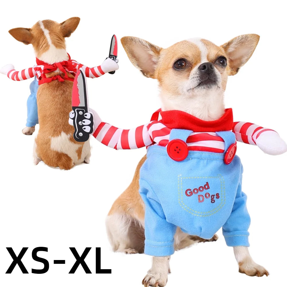 Chucky-Inspired Pup Costume